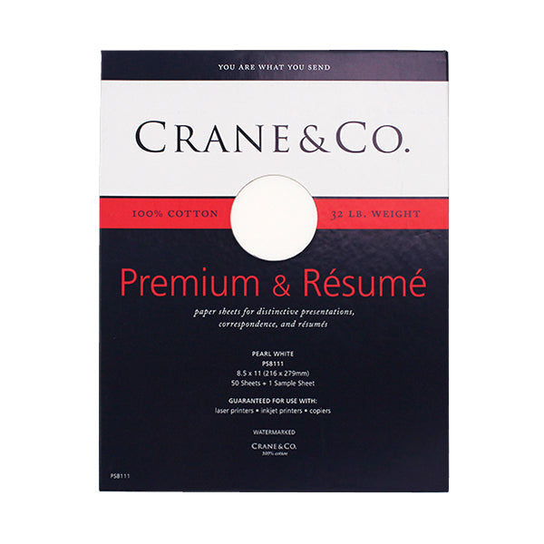 Crane Letter Sheet, PS8111N, White