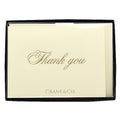 Crane Thank You Note Card Set, CT1418 (Gold Script)