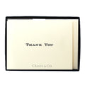 Crane Thank You Card Set, CT1419 (Black Engraved)