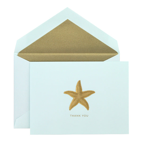 Crane Thank You Note Card Set, CT1420 (Starfish)