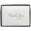 Crane Thank You Note Card Set, CT1424 (Calligraphy)