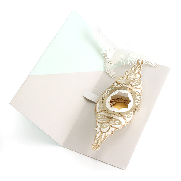 UWP Luxe Christmas Card, AL019 (Sparkling Ornament)