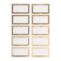 Waste Not Paper Stickers, Gold Foil Frame