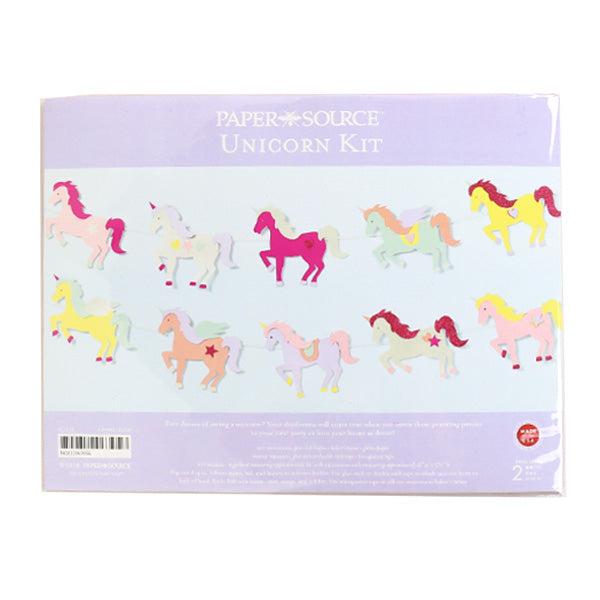 Waste Not Paper Paper Kit, Unicorn Garland