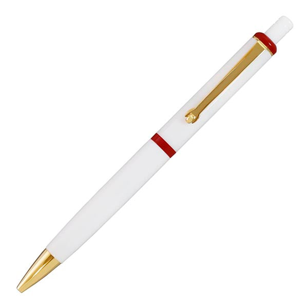 Mighty Ballpoint Pen, White × Red