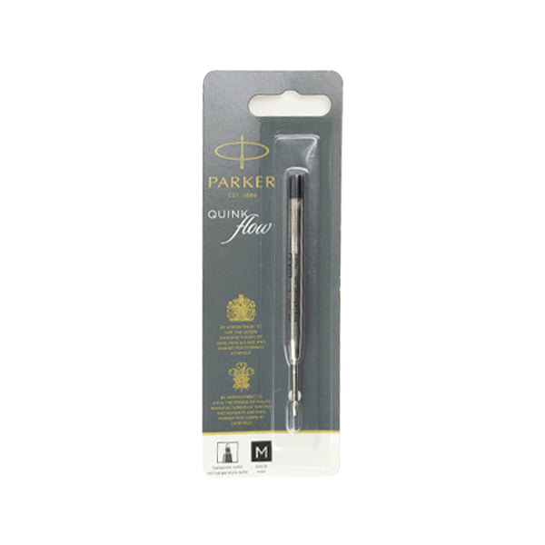 Parker QuinkFlow Ballpoint Pen Refill, Blister Pack, M (1.0mm)