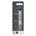 Parker QuinkFlow Ballpoint Pen Refill, 2-Pack, M (Medium), Black