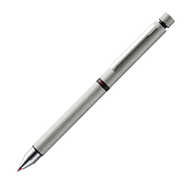 LAMY Tri Pen, Stainless Steel, Black/Red/0.5mm, Silver