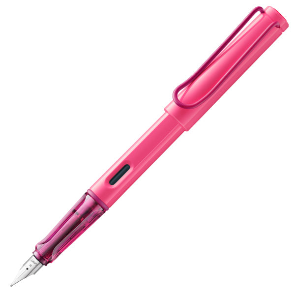 LAMY Safari Neon Pink Fountain Pen, F (Fine)