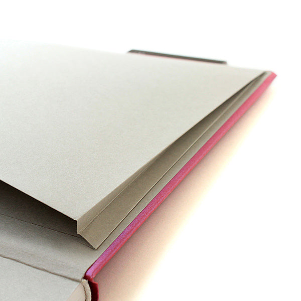 Gmund Notebook L, Reaction Purple Rain Red, Grid