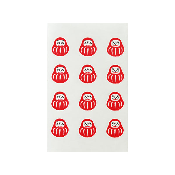 Genro Shiki-no-In Stickers (Daruma)