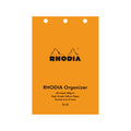 Rhodia Organizer Mini 3-Hole Refills, Vellum 5x5 Grid, White, 80 g/m²