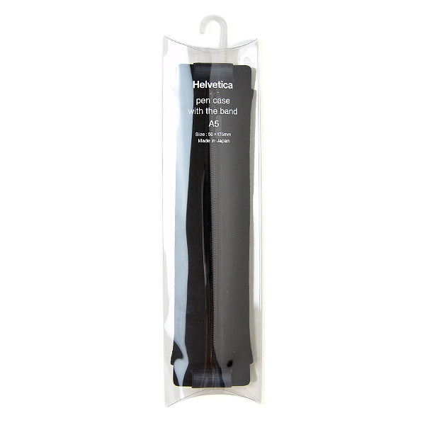 Helvetica Pen Case with Band, A5
