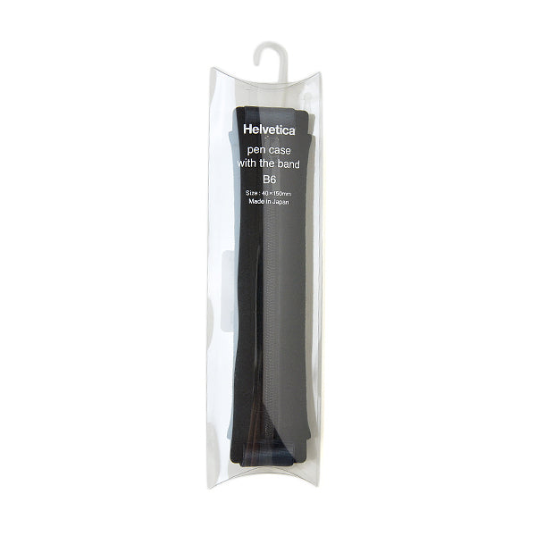 Helvetica Pen Case with Band, B6
