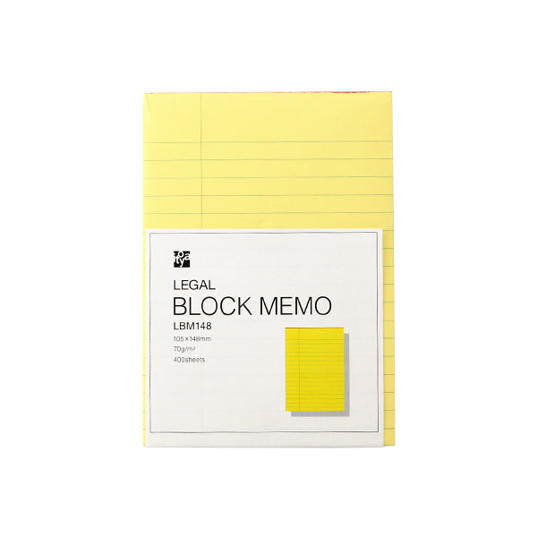 Itoya Regal Block Memo Pad, 105 × 148mm, Ruled