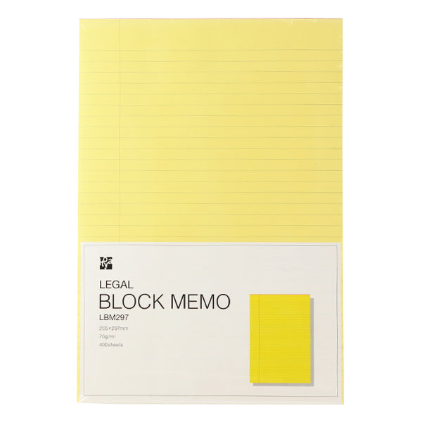 Itoya Regal Block Memo Pad, 205 × 297mm, Ruled