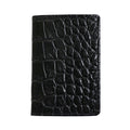 ROMEO Crocodile-Embossed Bi-Fold Pass Case