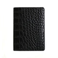 ROMEO Crocodile-Embossed Bi-Fold Passport Case
