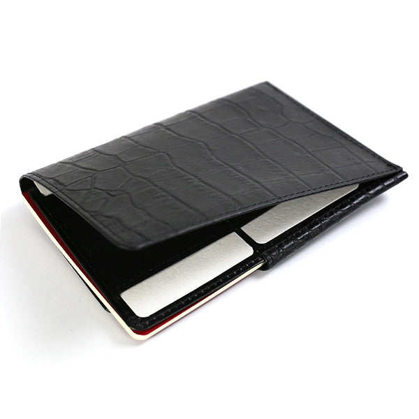 ROMEO Crocodile-Embossed Passport Pocket