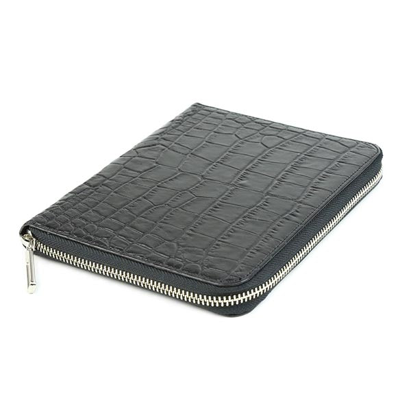 ROMEO Crocodile-Embossed Collection Pen Case, Holds 6 Pens