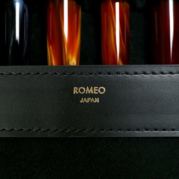 ROMEO Crocodile-Embossed Collection Pen Case, Holds 12 Pens