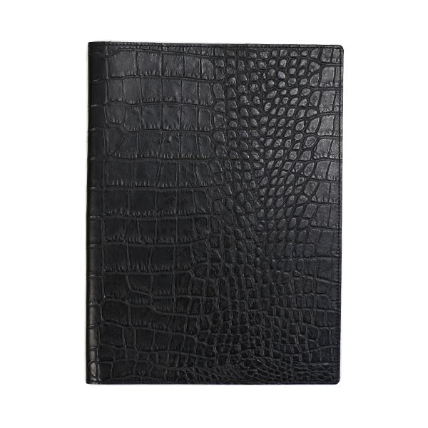 ROMEO Crocodile-Embossed Notebook Cover, A6