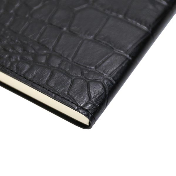 ROMEO Crocodile-Embossed Notebook Cover, A6