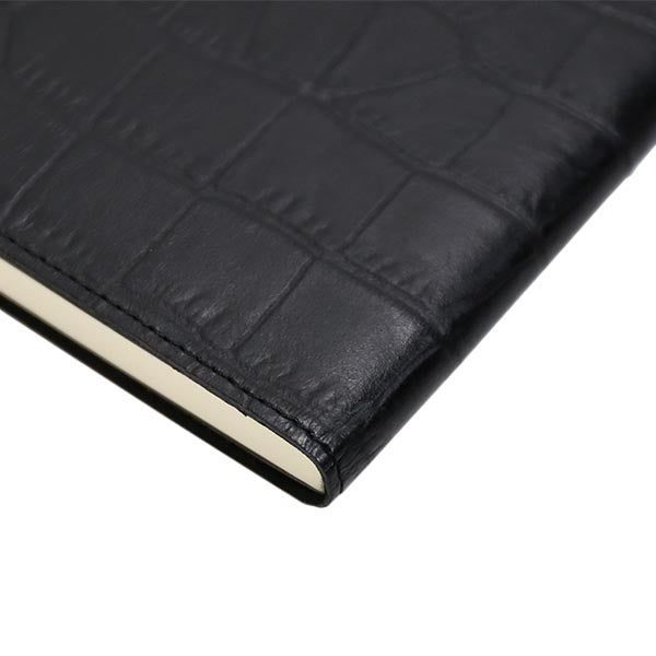 ROMEO Crocodile-Embossed Notebook Cover, A5