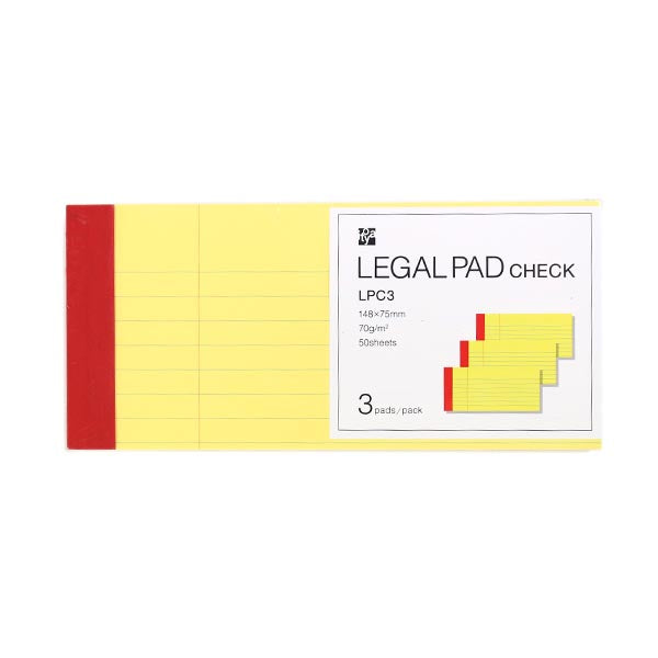 Itoya LPC3 Legal Pad, Check