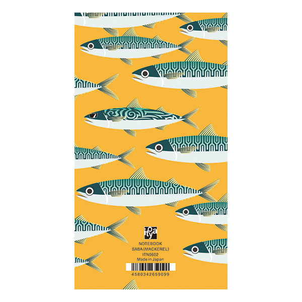 Itoya Oishii Sakana A6 Slim Notebook (Mackerel)