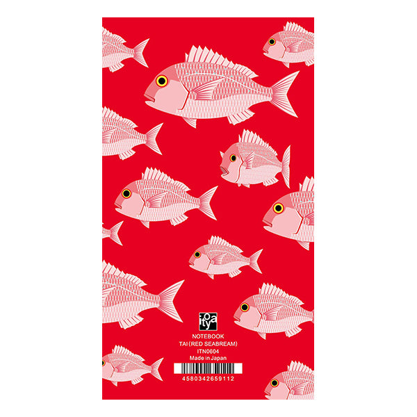 Itoya Oishii Sakana A6 Slim Notebook (Sea Bream)