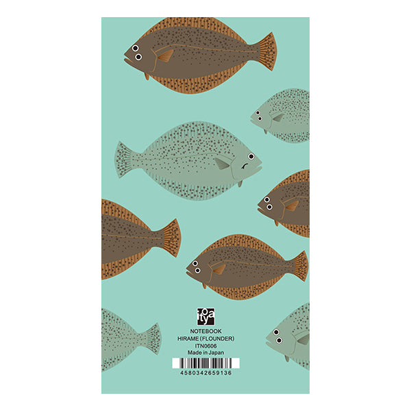 Itoya Oishii Sakana A6 Slim Notebook (Flounder)