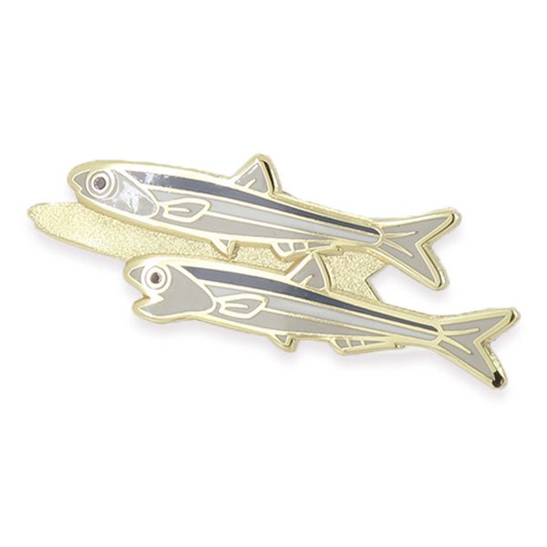Itoya Oishii Sakana Pin Badge (Sardine)