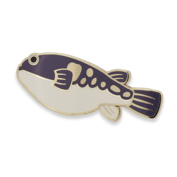 Itoya Oishii Sakana Pin Badge (Pufferfish)