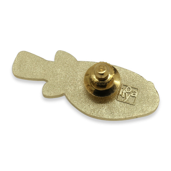 Itoya Oishii Sakana Pin Badge (Pufferfish)