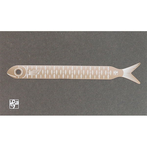 Itoya Oishii Sakana 10cm Ruler (Sardine)