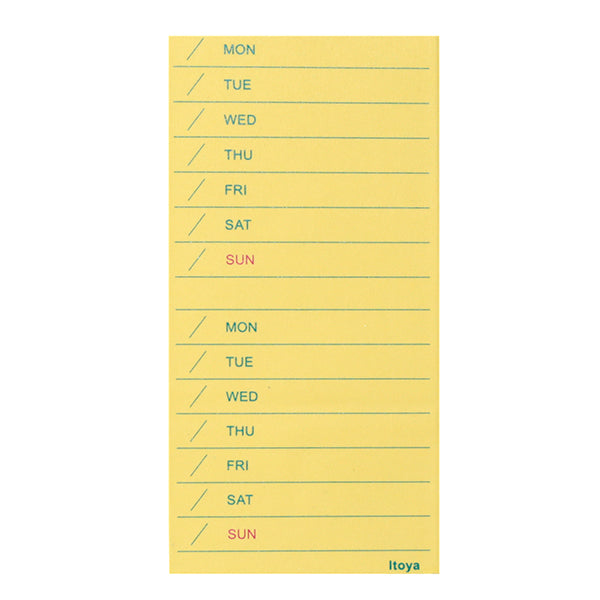 Itoya Regal Sticky Roll Memo Refill (Daily Schedule)