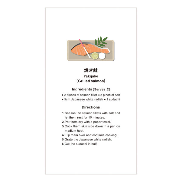 Itoya Oishii Sakana A6 Slim Notebook (Salmon)