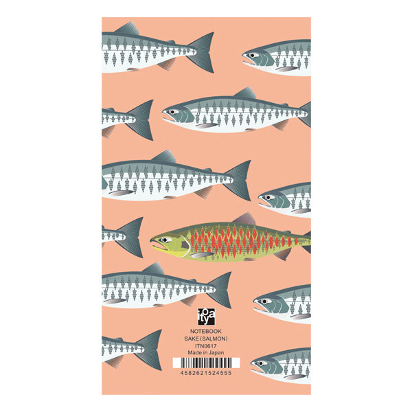 Itoya Oishii Sakana A6 Slim Notebook (Salmon)