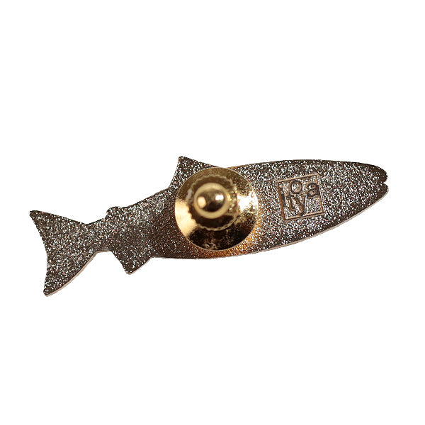 Itoya Oishii Sakana Pin Badge (Salmon)