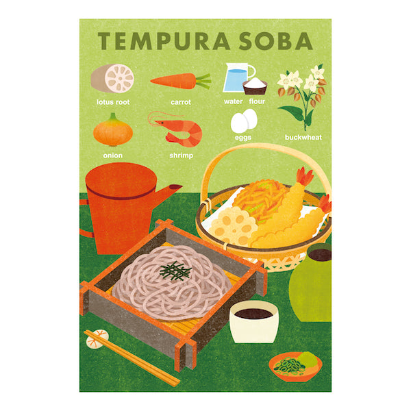 Itoya Travel Postcard (Tempura Soba)