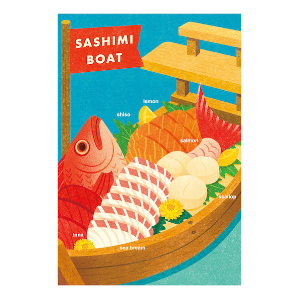 Itoya Travel Postcard (Sashimi)