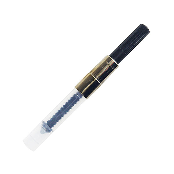 Sailor Fountain Pen Converter, Gold Trim, Black