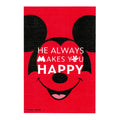 Sun-Star Disney 100 Canvas Postcard, Smile Mickey Mouse