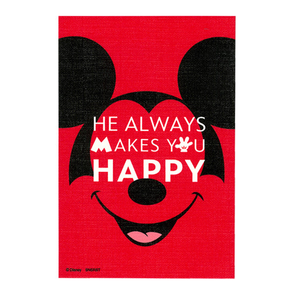 Sun-Star Disney 100 Canvas Postcard, Smile Mickey Mouse