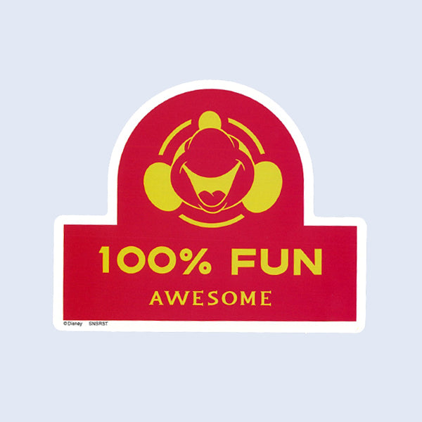 Sun-Star Disney 100 Die-Cut Sticker, Mickey Mouse