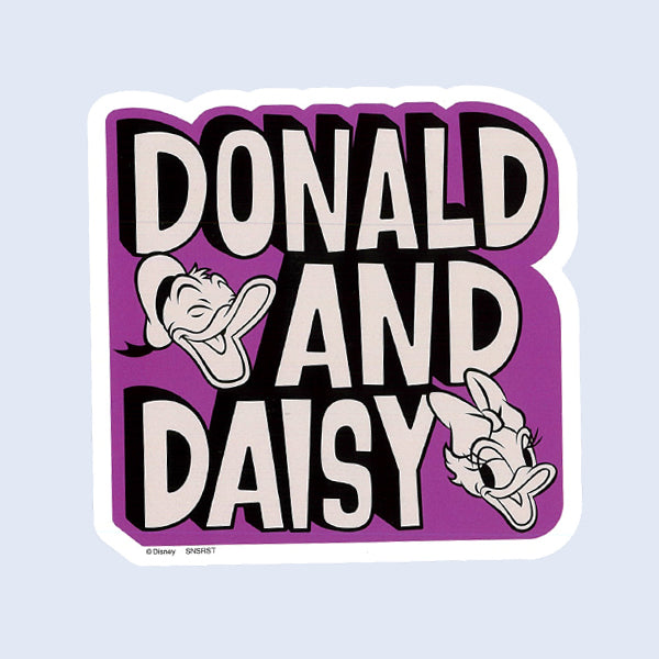 Sun-Star Disney 100 Die-Cut Sticker, Donald & Daisy