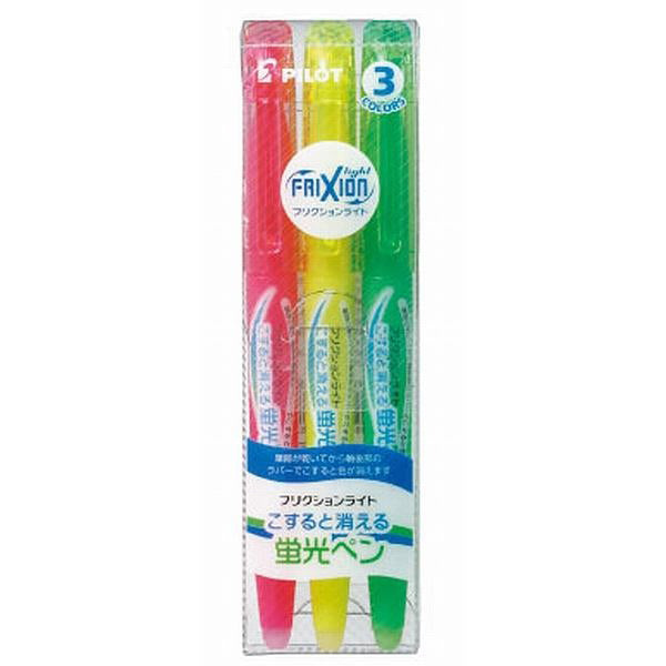 Pilot FriXion Light Highlighter, 3-Color Set