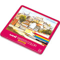 Mitsubishi Pencil Uni Watercolor Colored Pencils, 24-Color Set