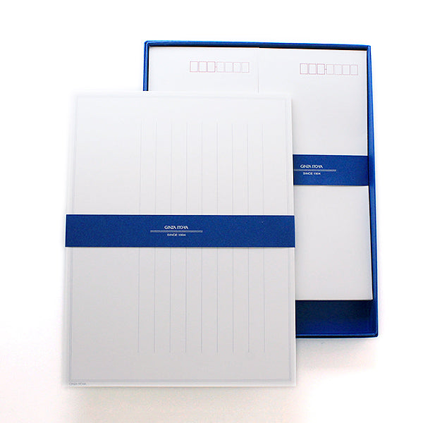 Itoya Japanese Letter Paper, One-Sheet Letter Gift Set, 8 Vertical Lines, A-111